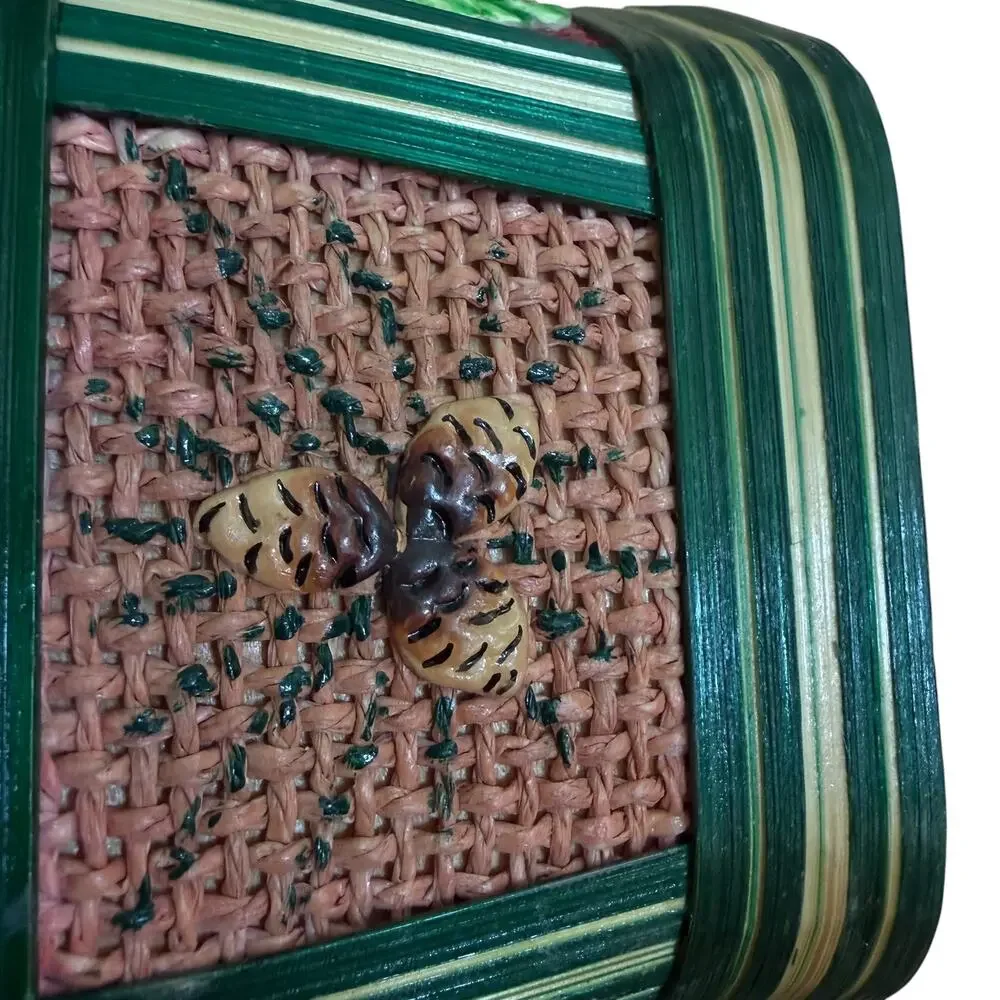 Vintage hexagonal basket